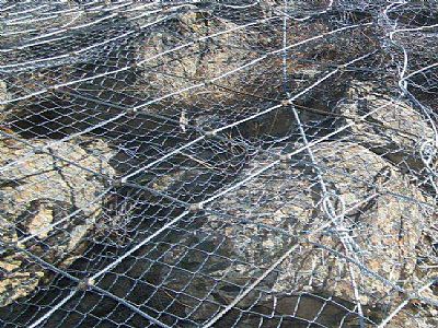 防山體山頂山坡落石網(wǎng)，包山網(wǎng)，鋼繩網(wǎng)